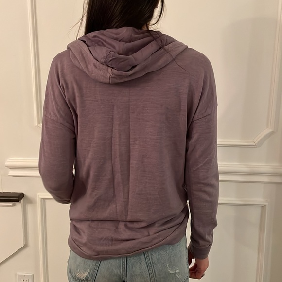 Splendid size small Light zip up sweatshirt purple/grey - Picture 2 of 2